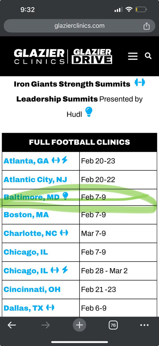 KeepiteliteG's tweet photo. @GlazierClinics Gonna take advantage of Baltimore - Thanks https://t.co/tzDNyNsgv7