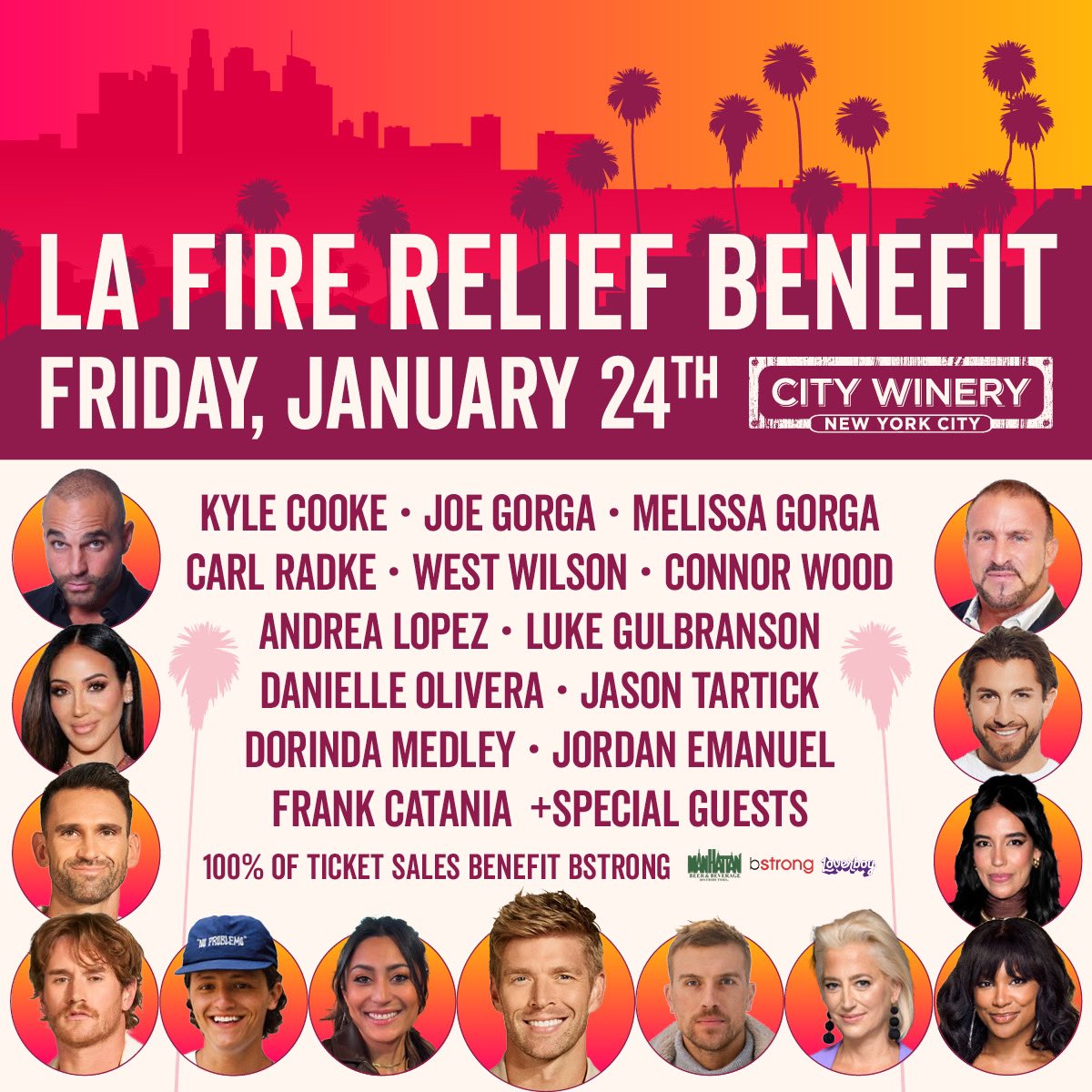 Kyle Cooke (@imkylecooke) on Twitter photo Hosting a benefit for LA in NYC tomorrow, Friday Jan 24th. 100% of proceeds go to <a href="/Bethenny/">Bethenny Frankel</a>’s #bstrong to directly help victims in need. Please join us or share with a friend! Ticket link:
citywinery.com/new-york-city/… Hosting a benefit for LA in NYC tomorrow, Friday Jan 24th. 100% of proceeds go to <a href="/Bethenny/">Bethenny Frankel</a>’s #bstrong to directly help victims in need. Please join us or share with a friend! Ticket link:
citywinery.com/new-york-city/…