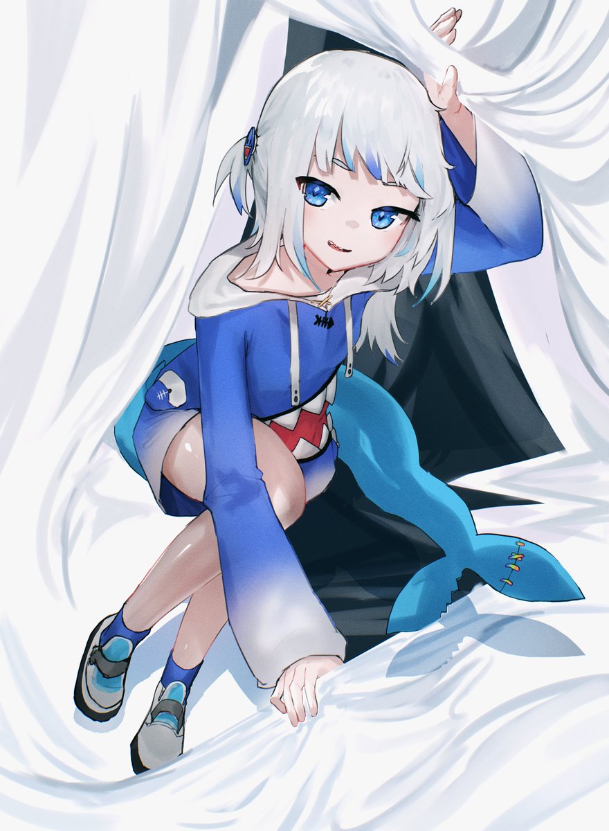 がうるぐら ,がうる・ぐら(通常) 「Unveiling the shark!#gawrt 」|advarcherのイラスト