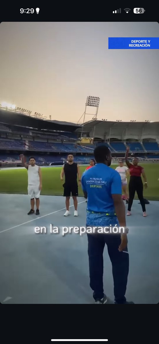 ALEXCAMINA's tweet photo. El encanto de correr, caminar o realizar alguna actividad física sobre la pista de nuestro majestuoso estadio olímpico Pascual Guerrero. La @SecDeporteCali abre sus puertas para el fomento del deporte y la actividad física. Horarios: 6 a 9 am y pm. https://t.co/mtMg6hMA0l