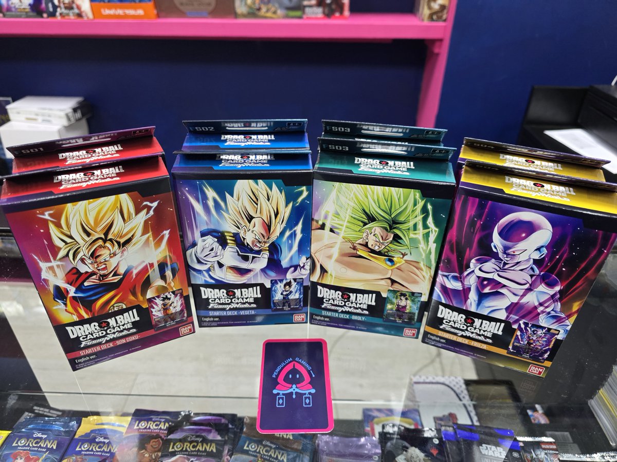 PlayPendulum's tweet photo. Fusion World Starter Decks FS01-FS04 are IN STOCK

Grab yours for £12.99 and join us for our Starter Deck Event on Jan 24th at 7pm. £12.99 entry if you don't have a deck from FS01-FS07. 

Monthly events planned! 
#DragonBallSuper #grantham https://t.co/vQMXf0YVYv