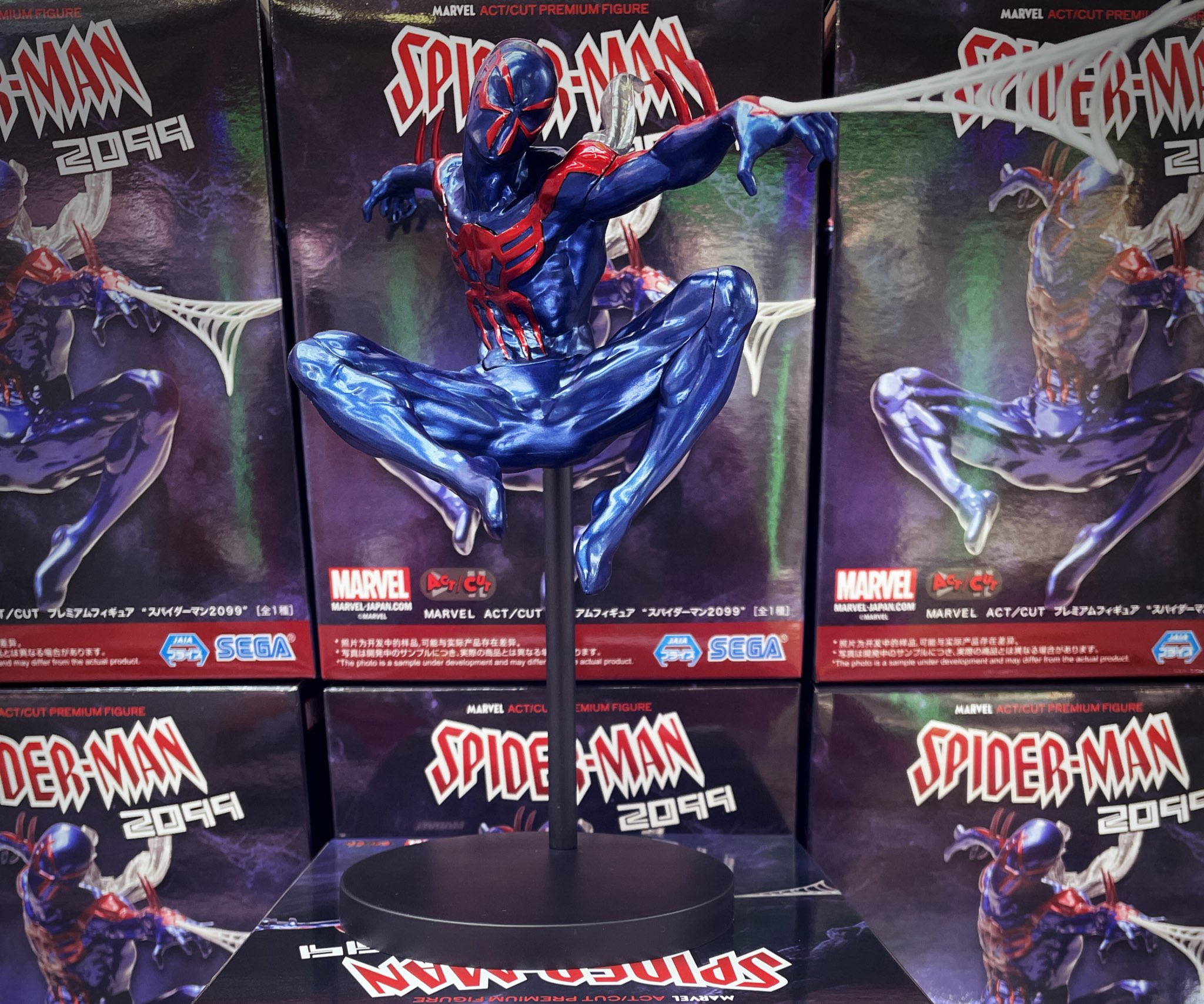 MARVEL ACT/CUT プレミアムフィギュア スパイダーマン2099 敷け 8体 MARVEL ACT/CUT プレミアムフィギュア スパイダーマン2099 敷け 8体