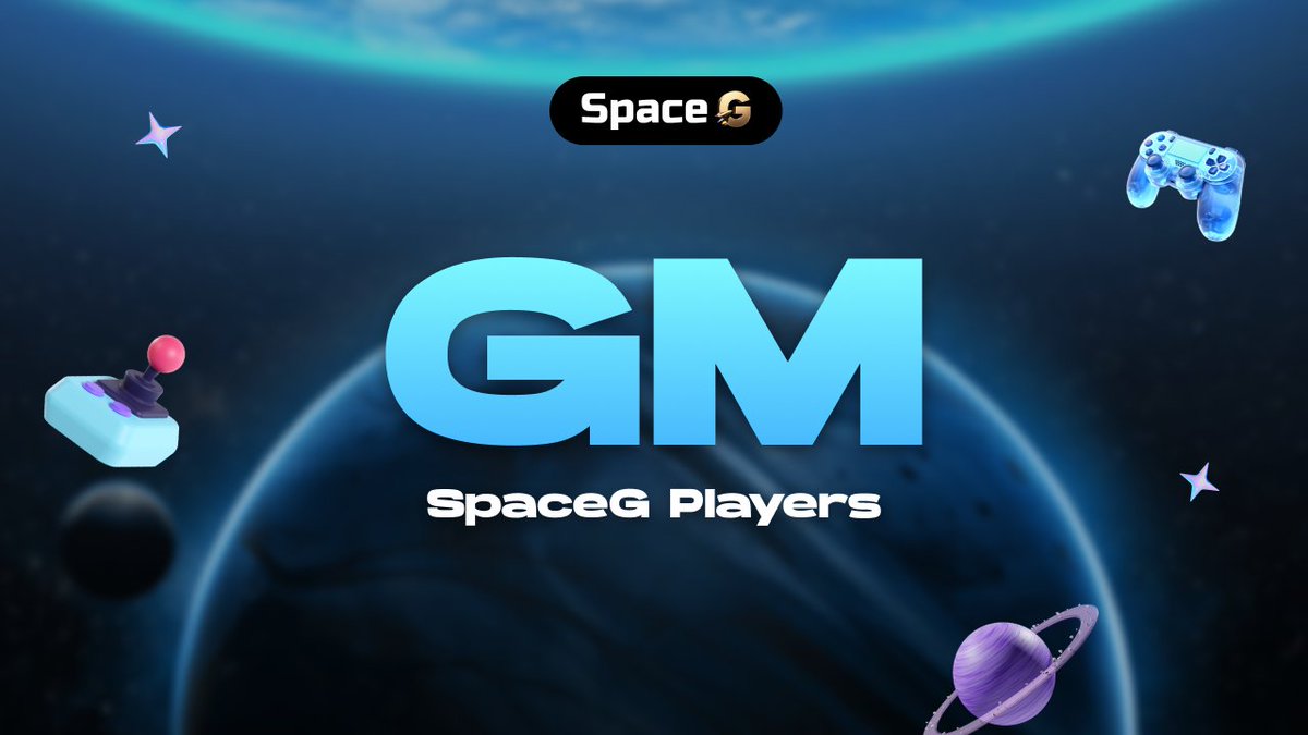 SpaceGWeb3's tweet photo. GM SpaceG players 🌟 Let’s make today count. Grind the leaderboard, earn rewards, or just have some fun - It's your call 🚀 #GM #SpaceG https://t.co/ALiqkH409z