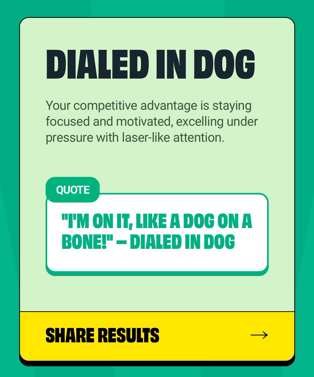 Xsmom15's tweet image. 🔍 Look what I got!  Who in #thecommunity has done the quiz.