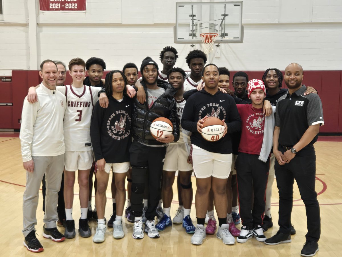 CFS Athletics (@cfsathletics) on Twitter photo CFS Basketball (10-4) defeats MaST Charter in BAL action on Senior night. Thank you to our seniors!
Jr, Carl Raymond: 14pts
Jr, Brandon Bromfield: 11pts
So, Terrion Turner: 10pts
#GriffinsGRIT <a href="/CFSAdmissions/">Church Farm School</a>
<a href="/churchfarmhoops/">Church Farm Basketball</a> <a href="/ChescoHoops/">Chesco Hoops</a> <a href="/BALATHLETICS/">BALATHLETICS</a> <a href="/DLNSports/">Daily Local Sports</a> <a href="/hooplove215/">CityofBasketballLove</a> CFS Basketball (10-4) defeats MaST Charter in BAL action on Senior night. Thank you to our seniors!
Jr, Carl Raymond: 14pts
Jr, Brandon Bromfield: 11pts
So, Terrion Turner: 10pts
#GriffinsGRIT <a href="/CFSAdmissions/">Church Farm School</a>
<a href="/churchfarmhoops/">Church Farm Basketball</a> <a href="/ChescoHoops/">Chesco Hoops</a> <a href="/BALATHLETICS/">BALATHLETICS</a> <a href="/DLNSports/">Daily Local Sports</a> <a href="/hooplove215/">CityofBasketballLove</a>