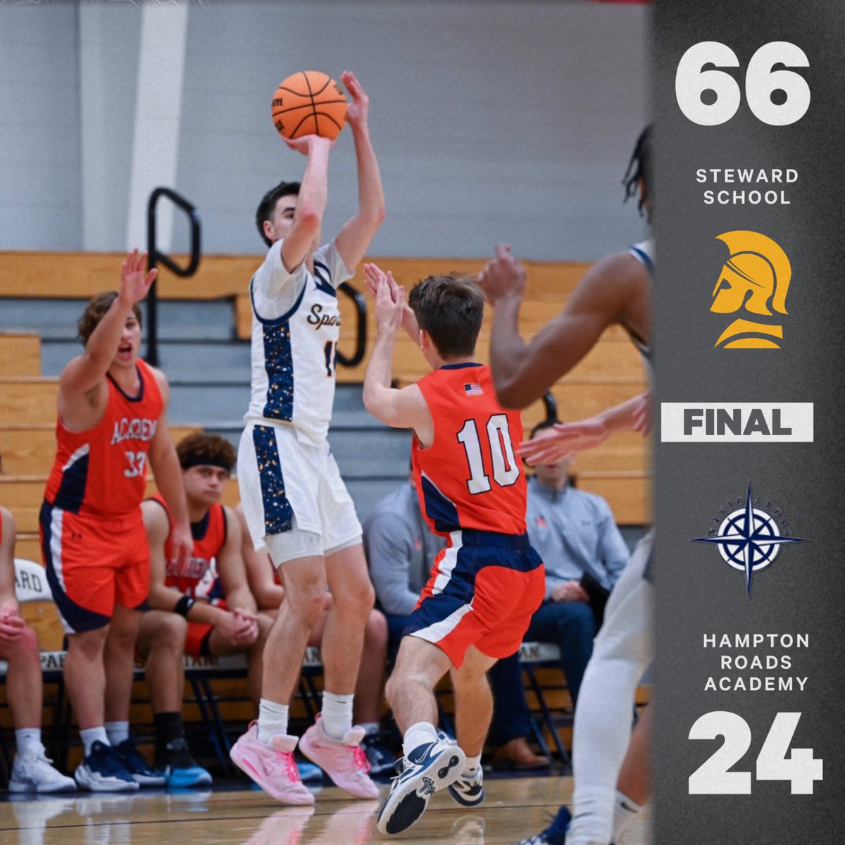Steward's Boys Varsity Basketball (@stewardbball) on Twitter photo 🏀FINAL SCORE🏀
The Spartans are 11-4 overall after knocking off Hampton Roads Academy tonight in TCIS Play!
🔹Donovan Richardson ‘25: 17 points
🔹Xavier Nelson ‘25: 12 points & 10 rebounds
#GoSpartans #804varsity <a href="/henricosports/">henricosports (from RVA Sports Network)</a> 🏀FINAL SCORE🏀
The Spartans are 11-4 overall after knocking off Hampton Roads Academy tonight in TCIS Play!
🔹Donovan Richardson ‘25: 17 points
🔹Xavier Nelson ‘25: 12 points & 10 rebounds
#GoSpartans #804varsity <a href="/henricosports/">henricosports (from RVA Sports Network)</a>