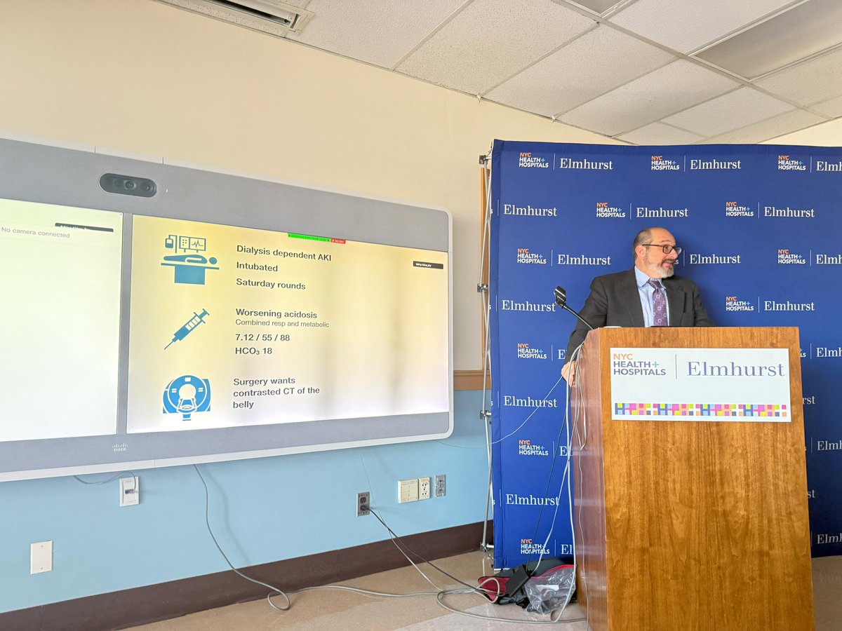 Had an incredible session today at Medicine Grand Rounds with the legendary <a href="/kidney_boy/">Joel M. Topf, MD FACP</a> on contrast-induced nephropathy! Thank you for your incredible insights!! Such an honor to learn from the best! #Meded #nephrology 🙌🏼