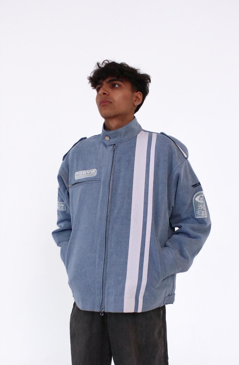 SparkTrendz's tweet photo. gojo lookalike contest in our new jacket starting tomorrow at 12PM PST!! https://t.co/QWdpLr98TQ