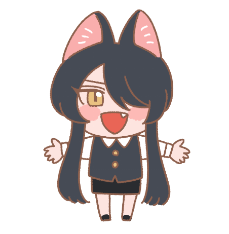 「くろちゃんも #おきつねしろちゃん」|キカイニンゲン🦊のイラスト