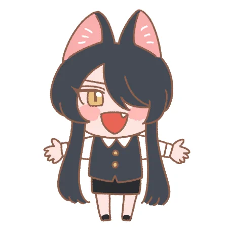 くろちゃんも #おきつねしろちゃん