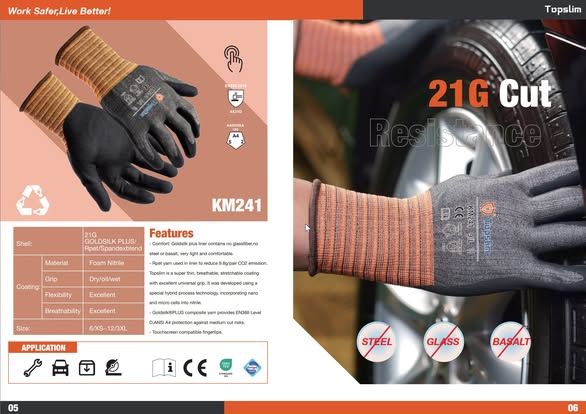 kld_da's tweet image. Introducing TopSlim by KangLongDa – a nitrile foam coating with better comfort than traditional microfoam nitrile.
🔹 Ultra-slim profile for enhanced dexterity
🔹 Textured grip for optimal control
🔹 Improved stretch 
🔹 Excellent durability

Available from China or Vietnam