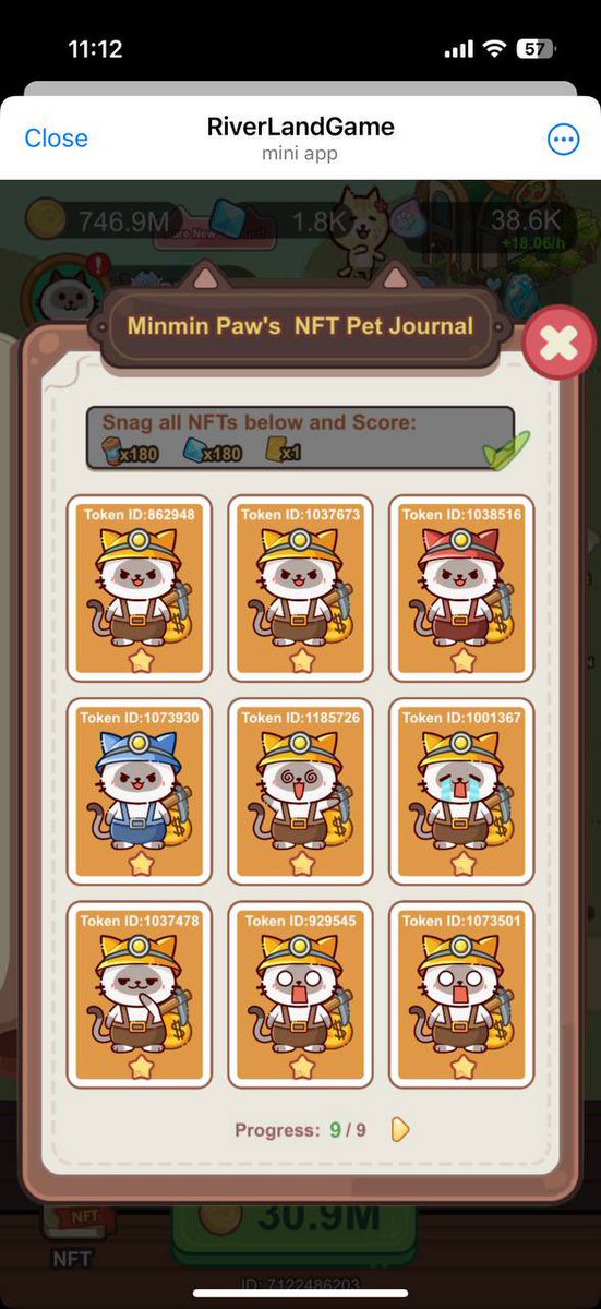RiverLand_Game's tweet image. 🎉 Character NFT Collection Challenge 🚨

🔥 How to Participate:
1️⃣ Collect all 9 unique skins of any character NFT
2️⃣ Share a screenshot of your collection on Twitter with @RiverLand_Game and in the group: t.me/RiverLandGame/…

🏆 5 winners will be randomly selected to…