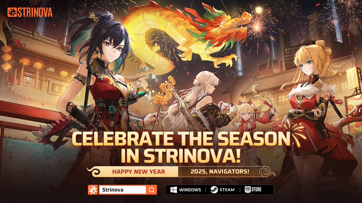 ✨Giveaway Event✨Celebrate the Season in Strinova!🎇

To celebrate the New Year and the tradition of giving red envelopes, we're giving gifts to all Navigators!

🧧Log in daily from Jan 27 to 29 to claim your red envelope rewards via in-game mail:
Day 1: Memory Sequence x1
Day