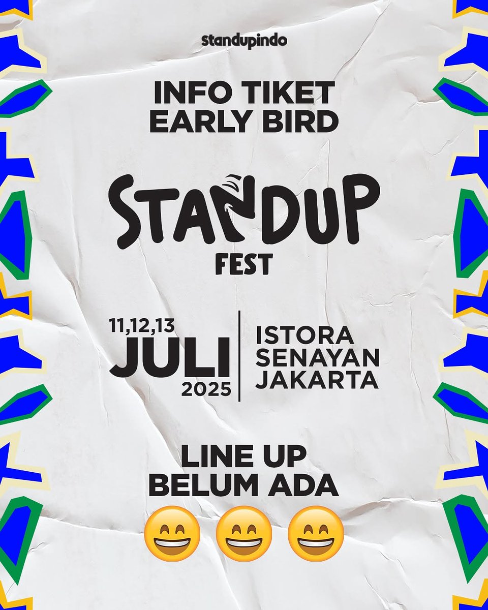 CorporateTT's tweet photo. OPEN JASTIP / JASWAR EARLY BIRD STANDUP FEST 2025 !!!

150K/Tix (Nego)

✅No DP 
✅Pakai Data Sendiri 
✅Free Booking Slot
✅Tidak Perlu Bayar Jika Tidak Dapat

#jastip #jaswar #tiket #standupfest2025 #standupfest #istora https://t.co/hvnT91aSXh