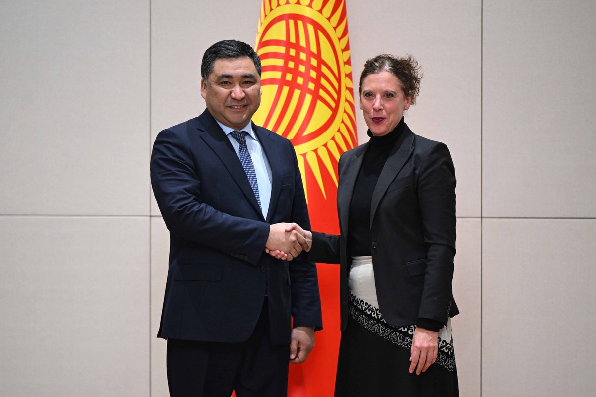 UN in Kyrgyzstan 🇺🇳🇰🇬 (@un_kyrgyzstan) on Twitter photo 🇺🇳🇰🇬On 22 January, <a href="/AntjeGrawe/">Antje Grawe</a> met with the First Deputy Chairman of the Cabinet of Ministers 🇰🇬, Mr. Daniyar Amangeldiev, to align key priorities for 2025 under the 🇺🇳- 🇰🇬Cooperation Framework & reaffirm the Leave No One Behind Pledge of the 2030 Agenda.
<a href="/MFA_Kyrgyzstan/">MFA Kyrgyzstan 🇰🇬</a> 🇺🇳🇰🇬On 22 January, <a href="/AntjeGrawe/">Antje Grawe</a> met with the First Deputy Chairman of the Cabinet of Ministers 🇰🇬, Mr. Daniyar Amangeldiev, to align key priorities for 2025 under the 🇺🇳- 🇰🇬Cooperation Framework & reaffirm the Leave No One Behind Pledge of the 2030 Agenda.
<a href="/MFA_Kyrgyzstan/">MFA Kyrgyzstan 🇰🇬</a>