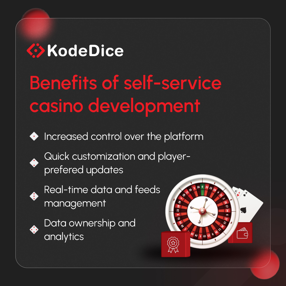 kodedice's tweet image. Take control of your casino development with KodeDice&apos;s self-service platform! Customize every detail, enjoy seamless integrations, and get expert support. Build your dream casino business with us! 🎰

#SelfServiceCasino #CasinoDevelopment #KodeDice