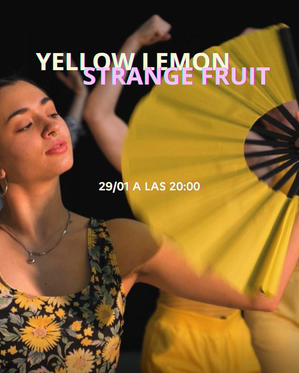 #DANZA 🩰 Elephant in the Black Box Junior Company regresa al Institut français con "Yellow Lemon" de Xián Martínez Miguel - IXA Danza y  "Strange Fruit" de Jean-Philippe Dury.

📍 Teatro del Institut français
🕒 29/01 - 20:00
🎟Entrada general: 12€ / IF pass: 10€