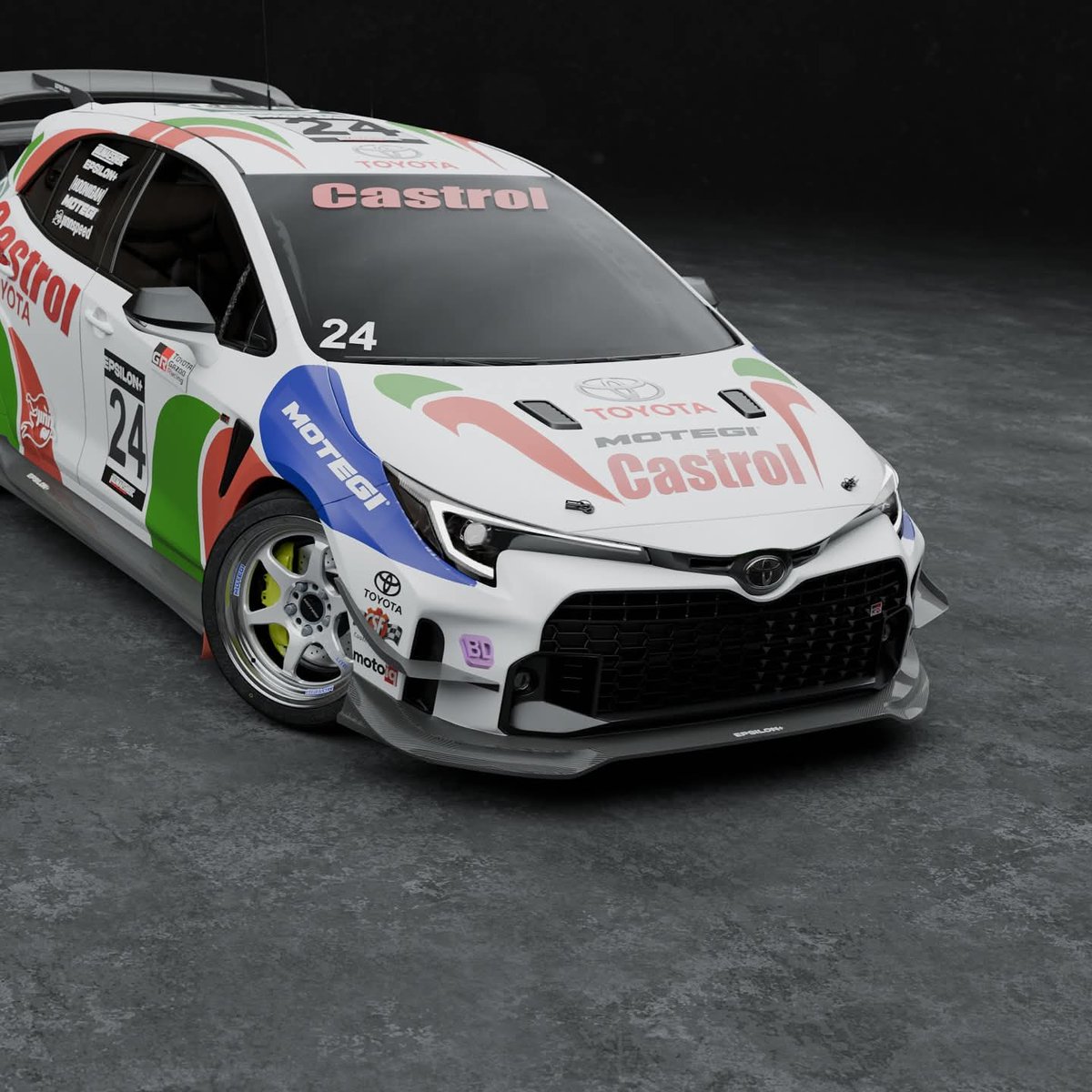 bjhan13's tweet photo. GR カローラ用 V2 リップ キット: V1 キットと @epsilon_motorsports の取り組みから学んだ教訓を生かし、あらゆる面で改善しました。
•
デザインは変更される可能性があり、まだ確定していません 🤫
•
#epsilonaero #GRcorolla #lipkit https://t.co/lvEojhRjtD