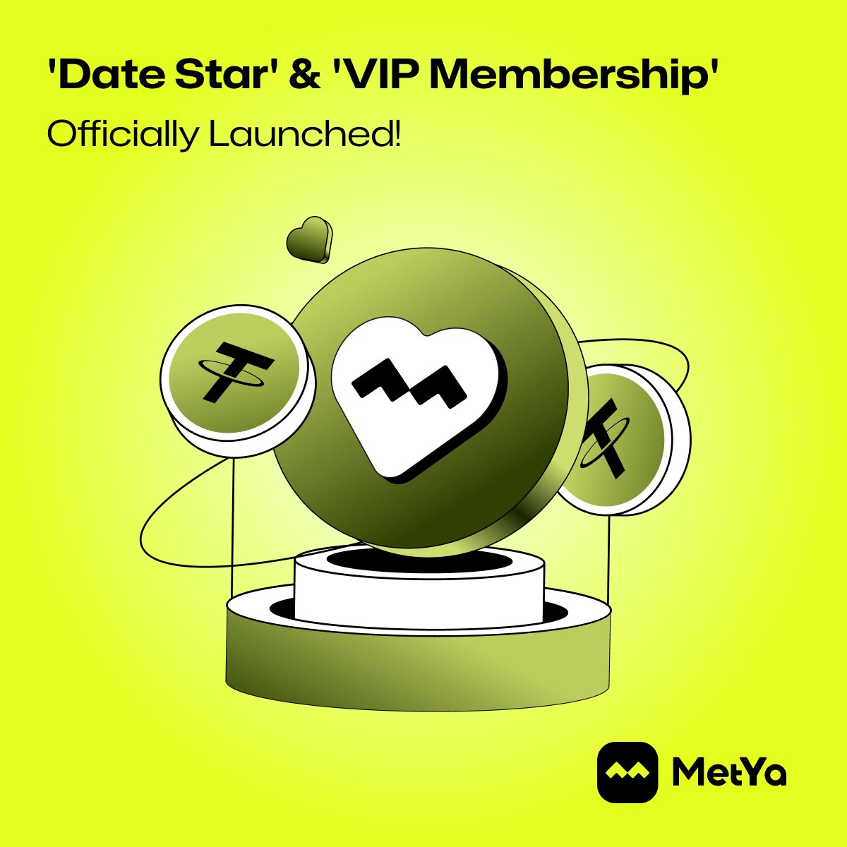 metyacom's tweet photo. 🚀 Date Star & VIP Membership Now Live! 🚀
Unlock exclusive perks, daily earnings, and much more with Metya’s Date Star & VIP packages!
🔗 Learn more: https://t.co/iGkQ0yhgod
#Metya #DateStar #VIPMembership #SocialFi #DePIN #Ai $MET