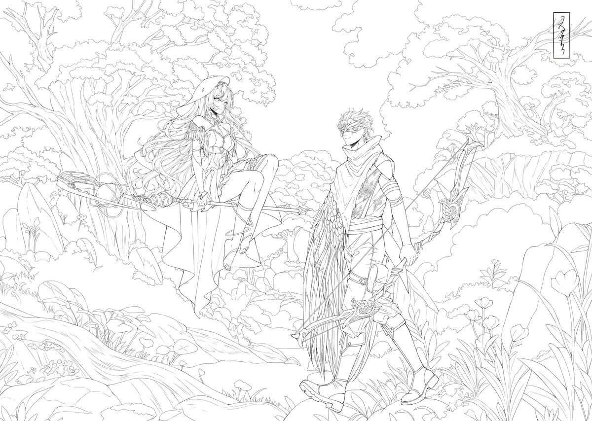 cinderedella's tweet photo. Drawn with love, here's my newest lineart piece. Let me know what you think! 🥰🧡

#artmoots #ArtistOnTwitter #lineart https://t.co/Jfvft0NYc7