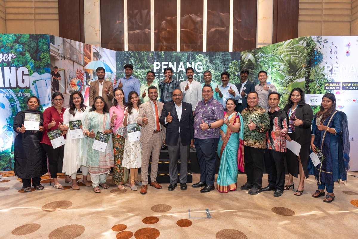 PCEB_MY's tweet photo. During the Penang Roadshow to India 2025 in Chennai, the Penang Specialist Programme was successfully organised for selected Indian travel agents by IndiGo. This comprehensive programme equipped participants with valuable knowledge about Penang.
#PCEB #PRTI2025 #DiscoverPenang https://t.co/uJKoG0CTD4