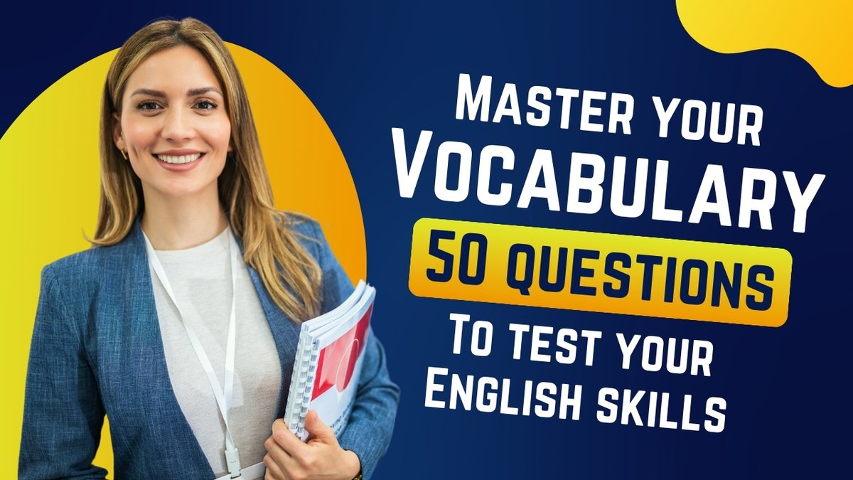 English Vocabulary Quiz.

Test your English skills NOW! 👇
youtu.be/j72nU2fyTwY?si…

#English #vocabulary #grammar #QUIZ