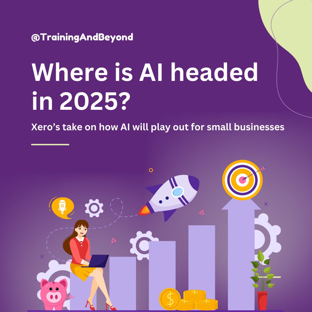 TrainingBeyond's tweet image. Xero’s latest blog dives into how AI is no longer just a futuristic buzzword. It’s becoming an invisible, everyday tool, seamlessly integrated into the way we live and work. 📖 Read Xero’s blog for more: bit.ly/40KfVrR

#Bookkeeper #XeroTraining #Xero #SmallBusiness