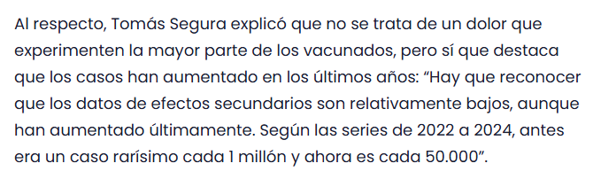 <a href="/BeatrizTalegon/">Bea Talegón</a> No os "censuran" ni "apartan", simplemente se os explica que vuestra lógica es la de niños de 10 años para quienes, como las vacunas tienen los mismos efectos secundarios que cualquier medicamento en estadística poblacional, vosotros concluís que entonces las vacunas no son la