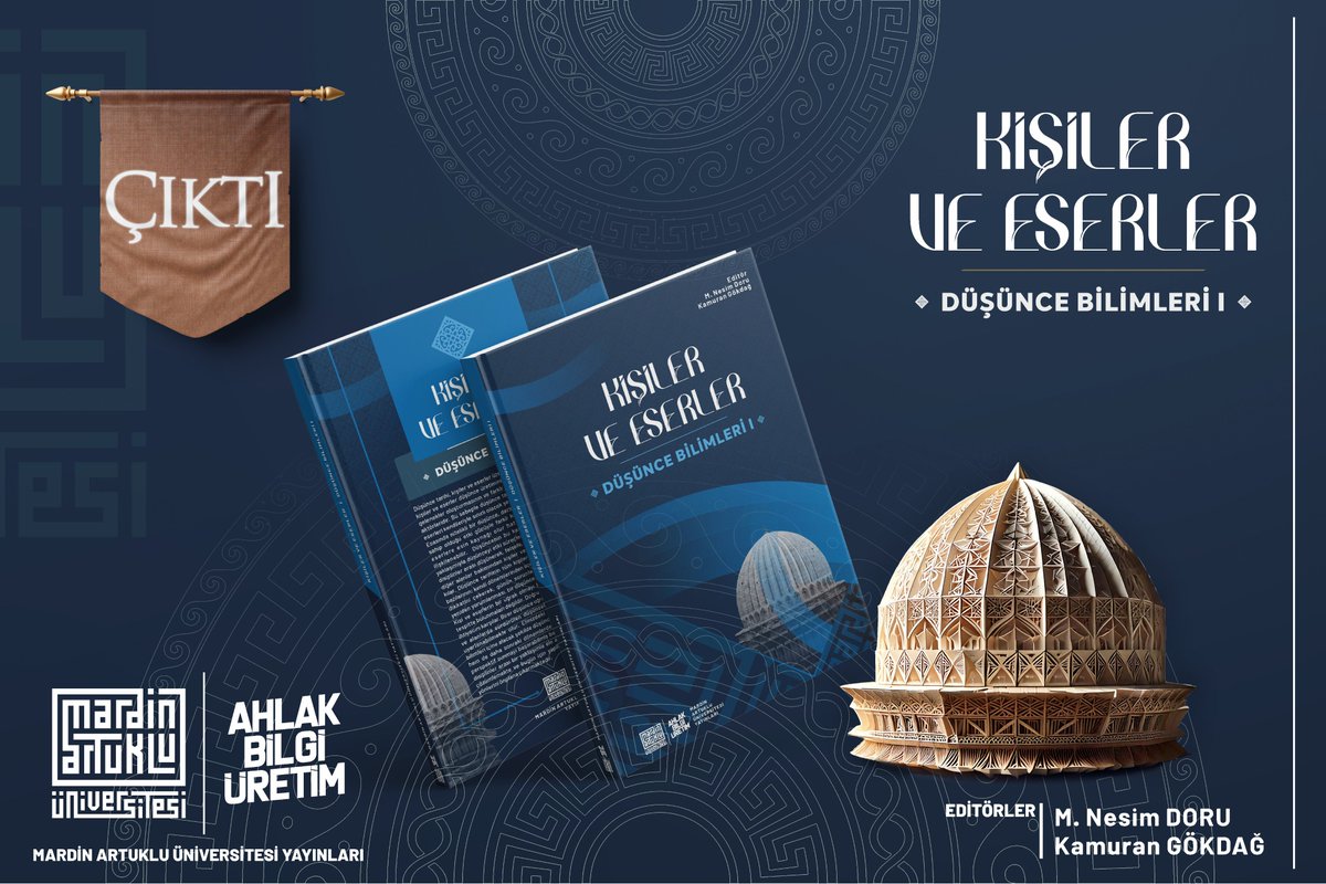mardinartuklu's tweet photo. 📚 Mardin Artuklu Üniversitesi Yayınları yeni eserleriyle karşınızda!
🎉 Kişiler ve Eserler serisi çıktı!

🌟 4 ciltlik bu eşsiz seri:
🔹 Dil Bilimleri
🔹 Din Bilimleri
🔹 Düşünce Bilimleri I
🔹 Düşünce Bilimleri II - Felsefe

Editörler: M. Nesim DORU - Kamuran GÖKDAĞ

🌍 Din,Dil ve Düşünce Bilimleri izini sürmek isteyen herkes için...

@erolozvar
@ibrahimozcosar
@ArtukluEdbFklts
@MAUYayinlari
@kamurangokdag
@nesimdoru

#MardinArtukluÜniversitesi #Kişiler #Eserler #Din #Dil #DüşünceBilimleri #Felsefe #Edebiyat #Tarih #Kültür