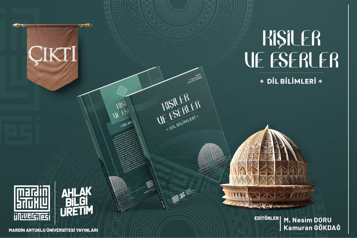 mardinartuklu's tweet photo. 📚 Mardin Artuklu Üniversitesi Yayınları yeni eserleriyle karşınızda!
🎉 Kişiler ve Eserler serisi çıktı!

🌟 4 ciltlik bu eşsiz seri:
🔹 Dil Bilimleri
🔹 Din Bilimleri
🔹 Düşünce Bilimleri I
🔹 Düşünce Bilimleri II - Felsefe

Editörler: M. Nesim DORU - Kamuran GÖKDAĞ

🌍 Din,Dil ve Düşünce Bilimleri izini sürmek isteyen herkes için...

@erolozvar
@ibrahimozcosar
@ArtukluEdbFklts
@MAUYayinlari
@kamurangokdag
@nesimdoru

#MardinArtukluÜniversitesi #Kişiler #Eserler #Din #Dil #DüşünceBilimleri #Felsefe #Edebiyat #Tarih #Kültür