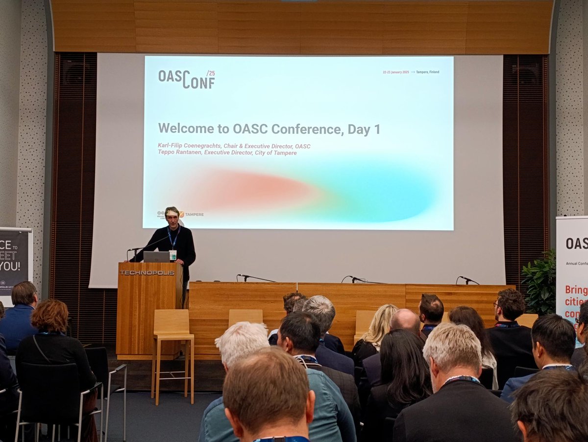 vlcinnovation's tweet photo. PROYECTO | Como socios del proyecto #CitComAI hemos asistido al #OASConf25 en Tampere, donde se ha mostrado cómo la #IA puede ser una herramienta clave para resolver desafíos urbanos. Impulsamos la #innovación en #InteligenciaArtificial para transformar las #CiudadesInteligentes. https://t.co/T3bMpewFt4