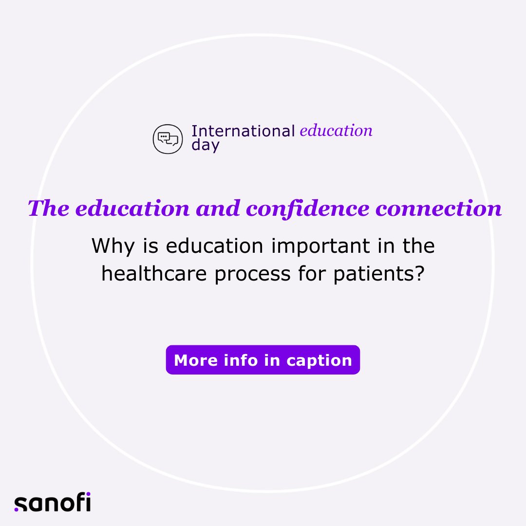 Understanding your illness helps you trust your doctor, says a 2018 study. Transparent communication is vital at every stage of care. Do you dare to ask your doctor all your questions? 🤔 #InternationalEducationDay