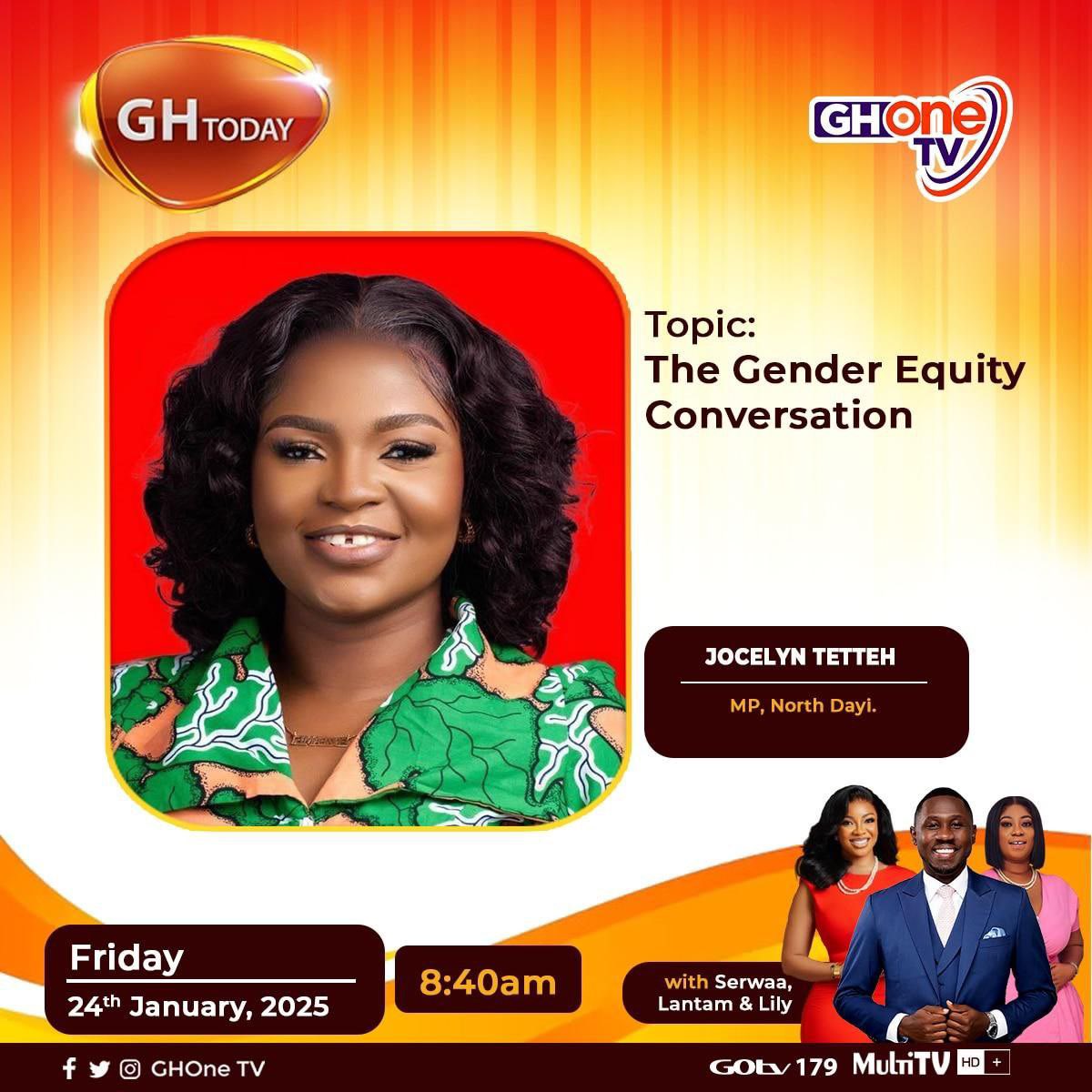 HonJoycelynT's tweet photo. Kindly join me this morning on @ghonetv https://t.co/IwoSTr3kjO