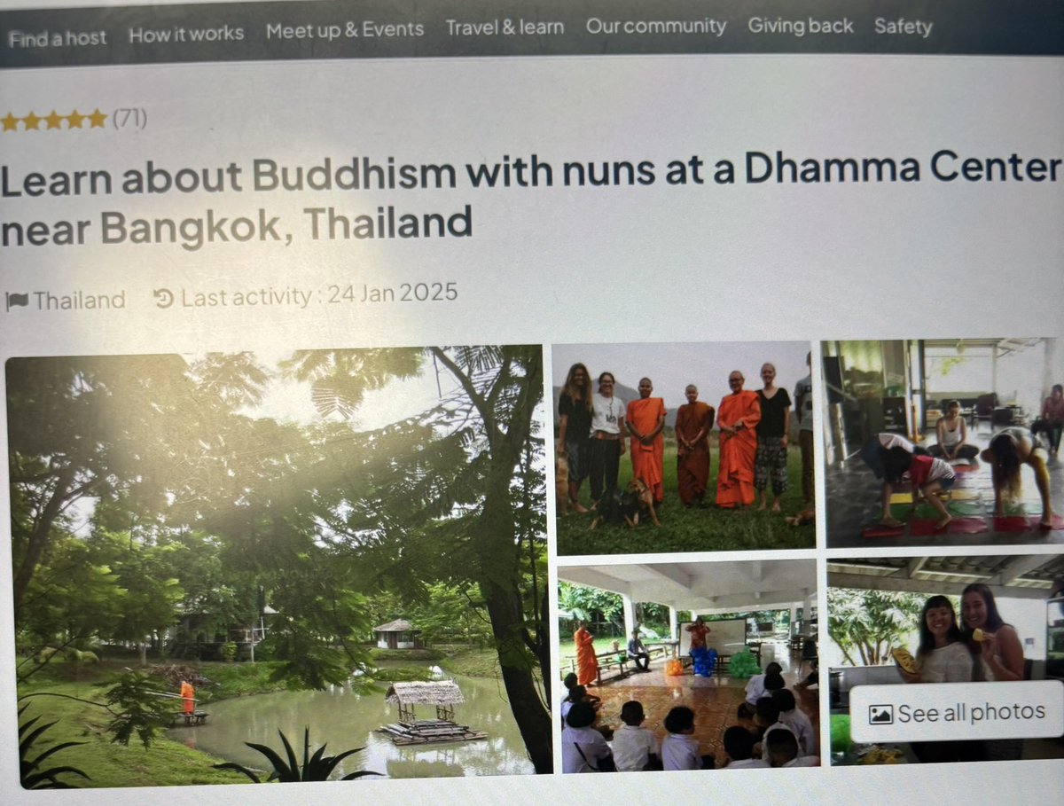 ブイッパサナ瞑想？できるworkawayを見つけた！
期間が合わなくて行けないけど、いつか絶対に行く