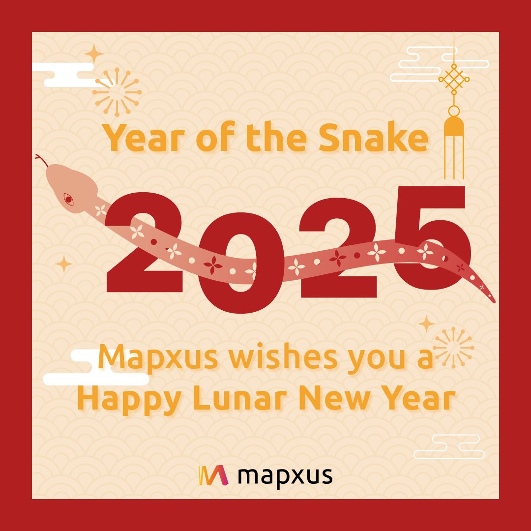 mapxus's tweet photo. 🐍 𝗛𝗮𝗽𝗽𝘆 𝗟𝘂𝗻𝗮𝗿 𝗡𝗲𝘄 𝗬𝗲𝗮𝗿 𝗳𝗿𝗼𝗺 𝗠𝗮𝗽𝘅𝘂𝘀!

As we welcome the Year of the Snake, may this year bring you agility, adaptability, and prosperity. Wishing everyone a joyful and successful year ahead! 🧧

#Mapxus #LunarNewYear #YearOfTheSnake https://t.co/0wgX06FiRt