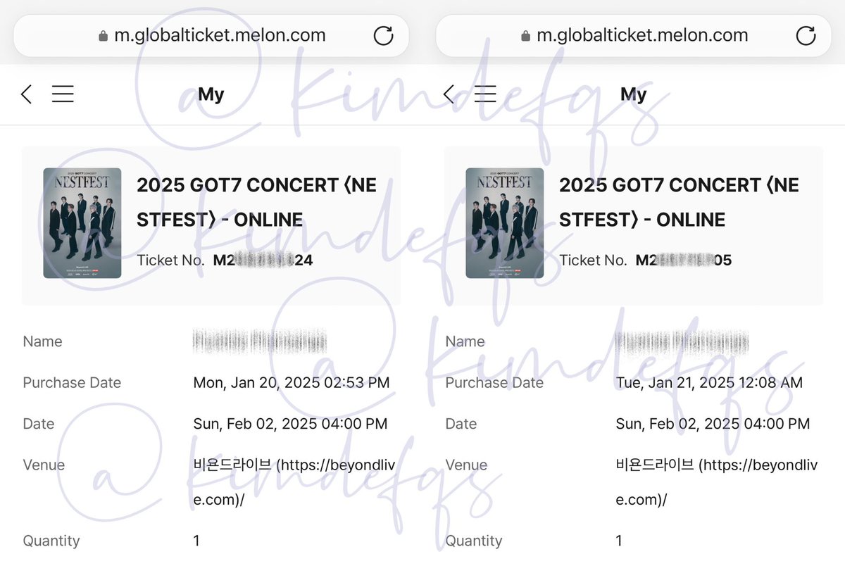 kimdefqs's tweet photo. หาร beyond live คอน #GOT7_NESTFEST

Live จอละ 670 
✅ มจ.100 ที่เหลือ 30/1
1/2-16:00
2/2-14:00

Rerun จอละ 150
✅ มจ.50 ที่เหลือ 21/2
22/2-10:00
23/2-10:00

Live+Rerun = 800 บาท

มีซับไทย+วิธีเข้าชมให้นะคะ 🐥💚

#WINTER_HEPTAGON
#GOT7_WINTER_HEPTAGON 
#ตลาดนัดgot7 #ตลาดนัดอากาเซ https://t.co/V9cDJfOCbA