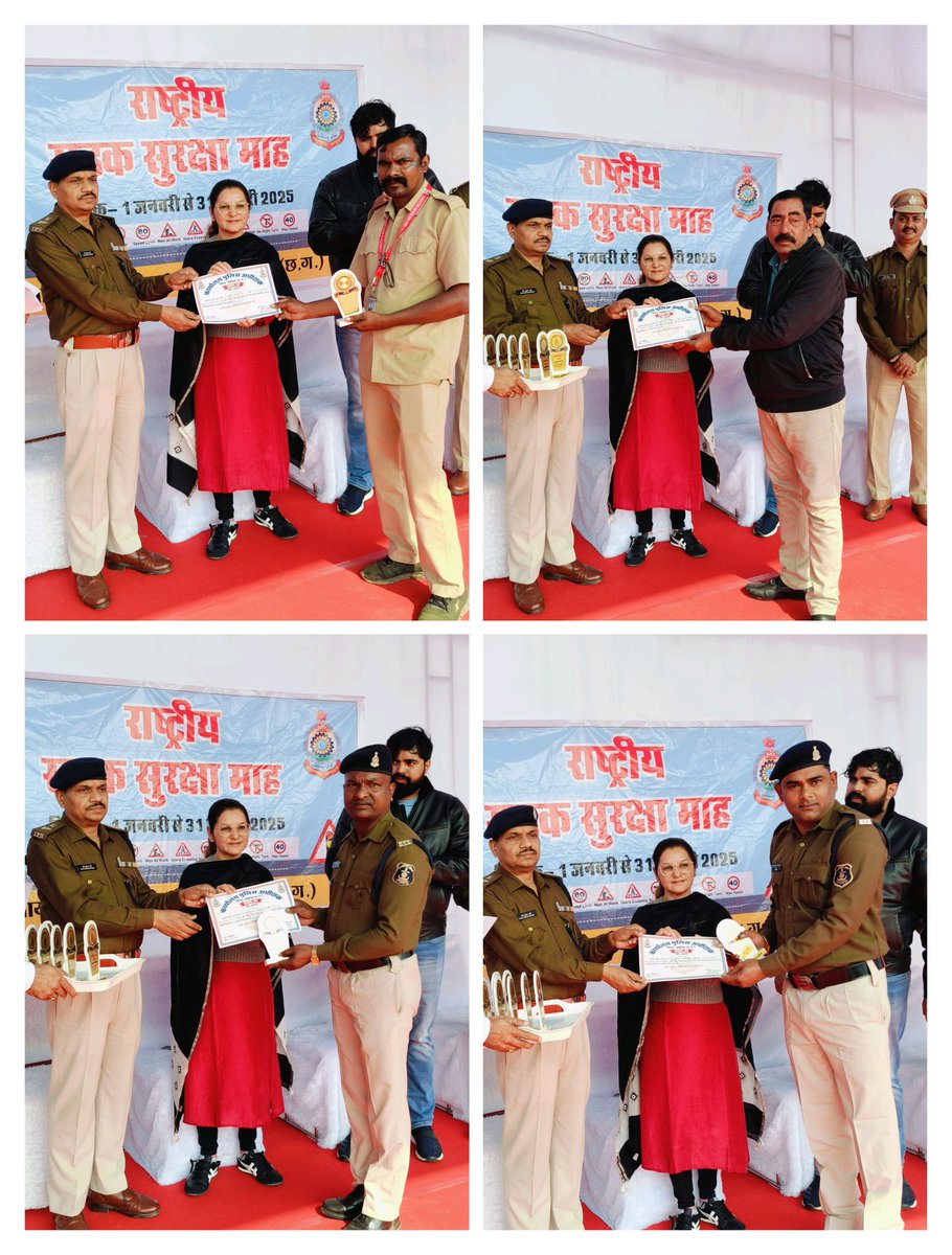 KoreaDist's tweet photo. Korea District: कोरिया जिले में सारथी दिवस बड़े उत्साह और सम्मान के साथ मनाया गया। इस मौके पर जिले के कलेक्टर श्रीमती चंदन त्रिपाठी और पुलिस अधीक्षक श्री रवि कुमार कुर्रे ने ड्राइवर भाइयों को उनके योगदान के लिए सम्मानित किया।
#Koreadistrict
#RepublicDay2025
#driverday https://t.co/cG8LVZ5yCV