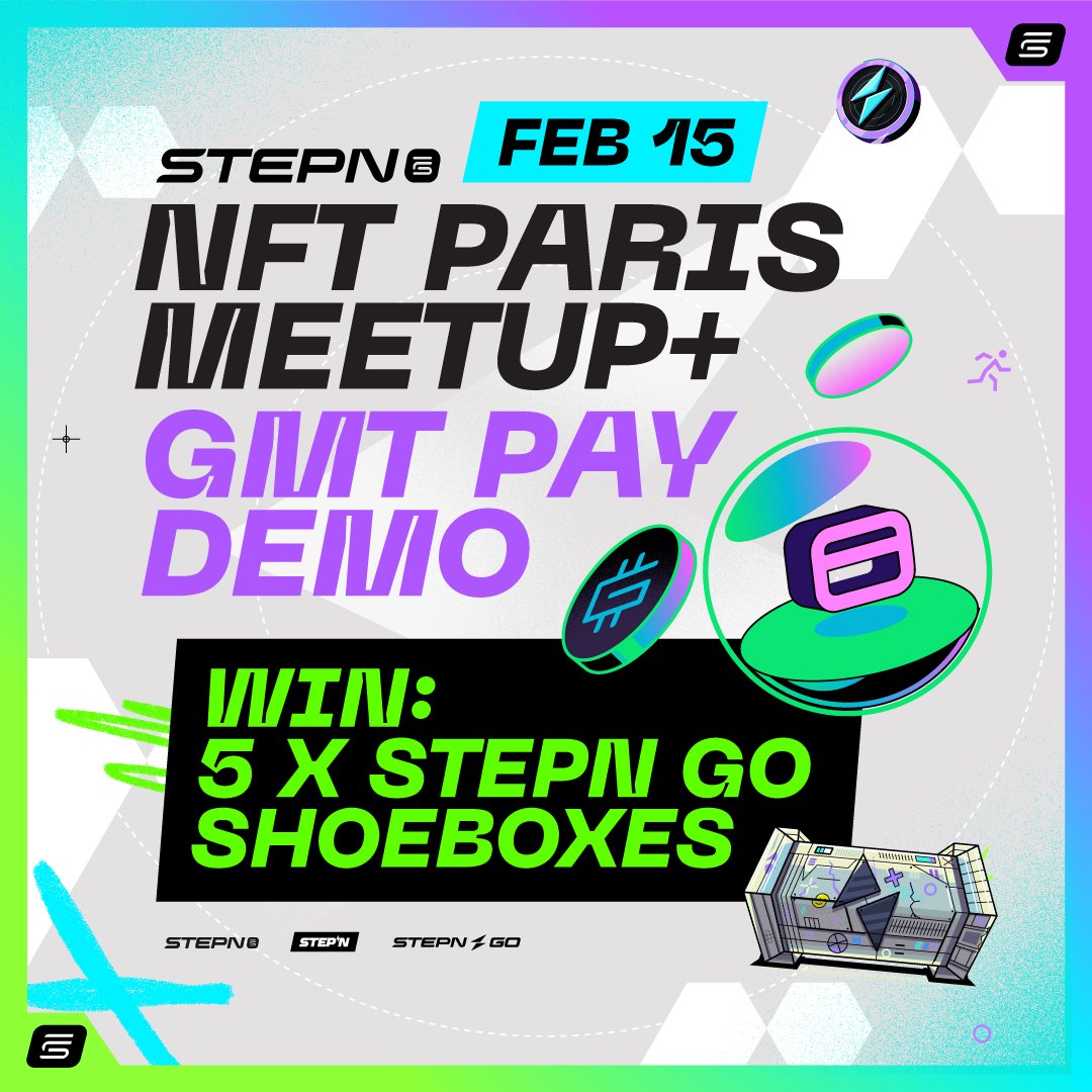 Stepnofficial's tweet image. 🌟 Mark your calendars for an epic day in Paris! 🌟

Join us Saturday, Feb 15, 2025, after @nft_paris, for our 4th Paris STEPN Meet-Up beneath the Eiffel Tower! 🇫🇷✨

From games by the Seine to tasty croissants 🥐, and a sneak peek at GMT Pay 💸, there’s something for everyone!…