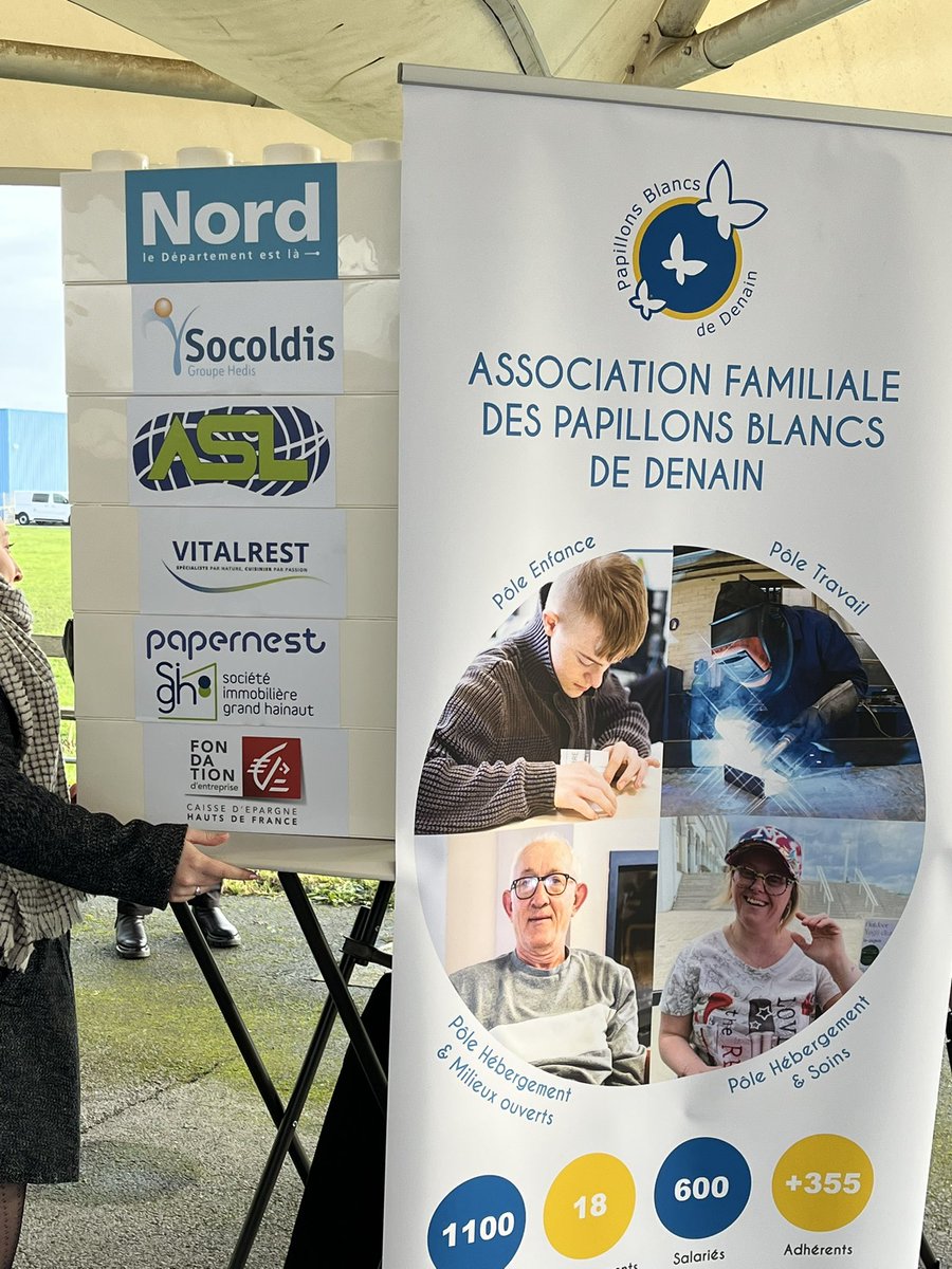 Le président de la SLE Hainaut a posé la première pierre du gymnase inclusif en présence de sa marraine Amélie Le Fur <a href="/Agence_du_Sport/">Agence nationale du Sport</a> construit par l’APEI de Denain <a href="/departement59/">Département du Nord</a> avec le soutien de la Fondation d’entreprise @CEHDF