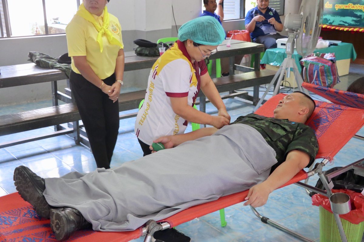 🌈💂🏻‍♀️ หน่วยเฉพาะกิจกรมทหารราบที่25 ร่วมกิจกรรมบริจาคโลหิตให้กับเหล่ากาชาดจังหวัดระนอง