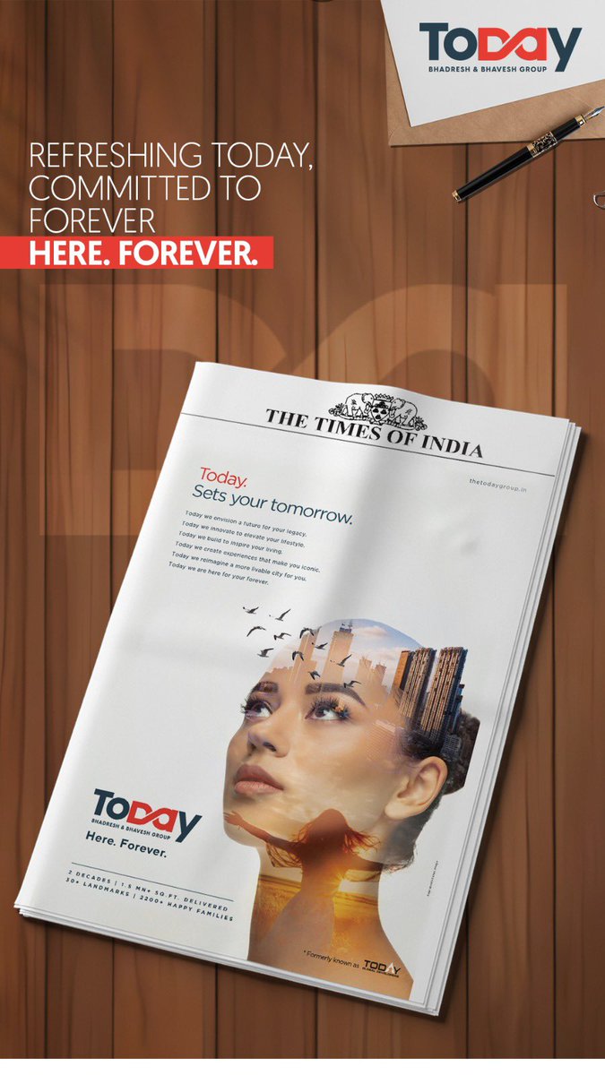 सपनों को साकार करने से लेकर जीवनशैली को आकार देने तक, दो दशक और उससे भी अधिक समय तक; यहाँ, हमेशा के लिए। Today_Group #TodayGroupHereForever