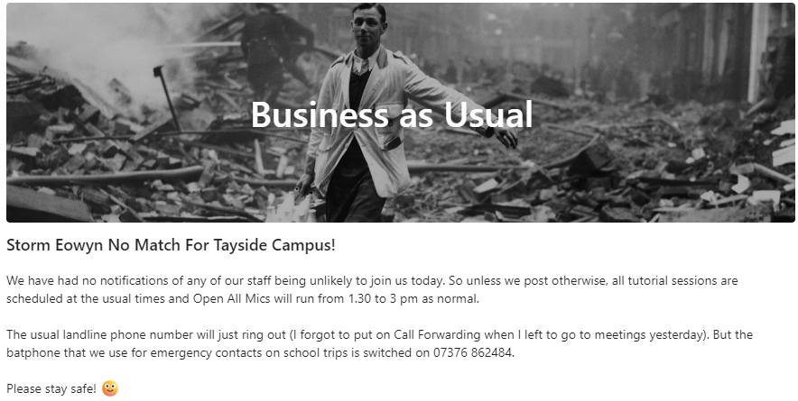 TaysideVirtual's tweet photo. Schools may be shut, but we are still open as usual! @DigiLearnScot @DigiLearnDundee @digilearnpkc @DigiLearnAngus https://t.co/REgJntkWOx