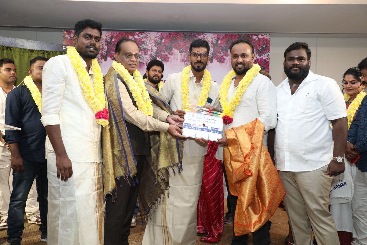 cineulagam's tweet image. Yaathisai Fame Director @dhararasendran&apos;s next of #JKFilmInternational #ProductionNo1 kick started with poojai

@BhavaniSre @Mahendraneditor @actorseyon @PShanas65602 @SureshChandraa @AbdulNassarOffl @DoneChannel1