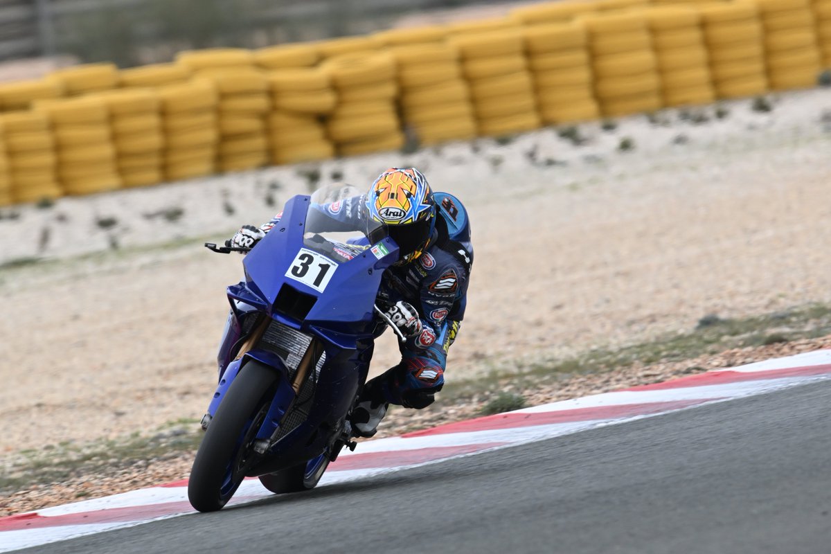 TenKateRacing's tweet photo. Our new rider @yukiokamoto31 getting the mileage in aboard the new Yamaha YZF-R9. ✊ Are you looking forward to see him in action in the World Supersport championship for the first time? 🎌👇

#WorldSSP #WorldSBK https://t.co/wrrjNVL8Gt