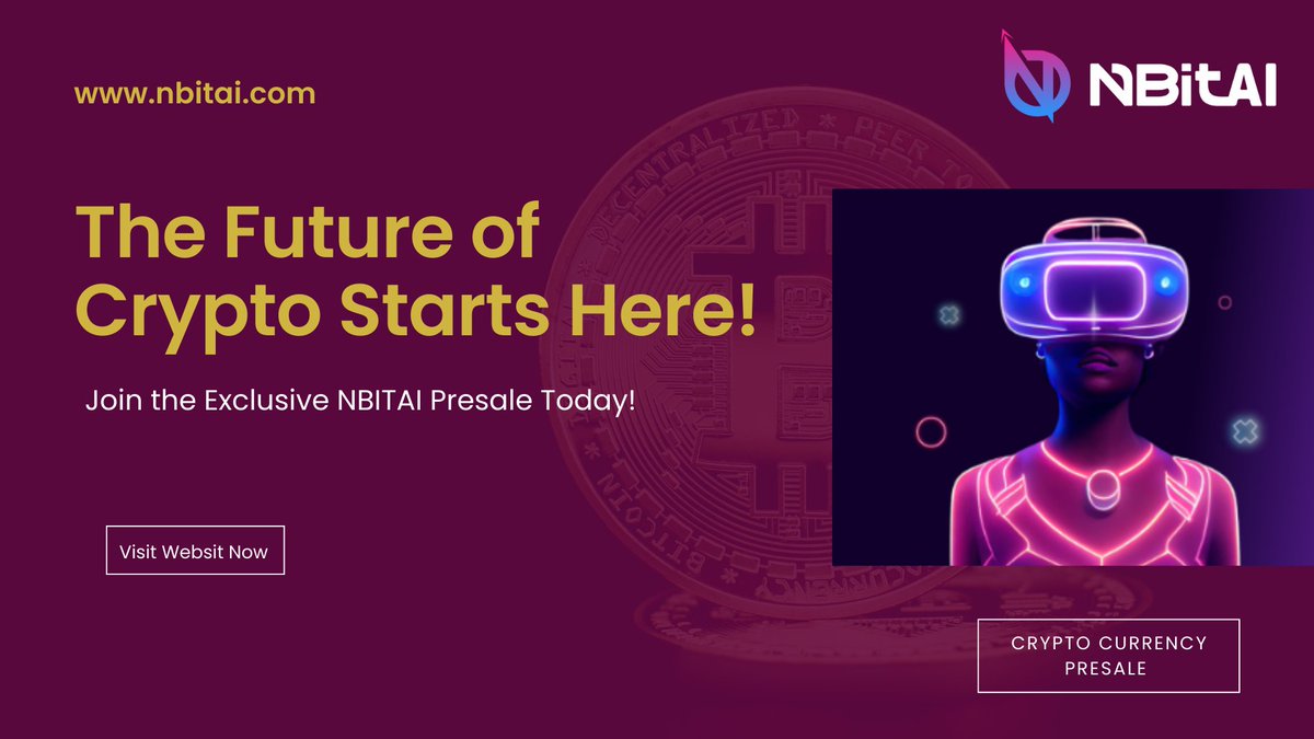 NBitOfficial's tweet photo. 🌟🚀 The Future of Crypto Starts Here! 🚀🌟

🔗💰 Join the Exclusive NBITAI Presale Today! 💰🔗

🔥 Don’t miss your chance to be part of the next big thing in cryptocurrency and blockchain technology! 🔥

🔗 https://t.co/DRh2CPXFWv

#NBITAI #CryptoPresale #BlockchainInnovation https://t.co/oWNOoVCBlp