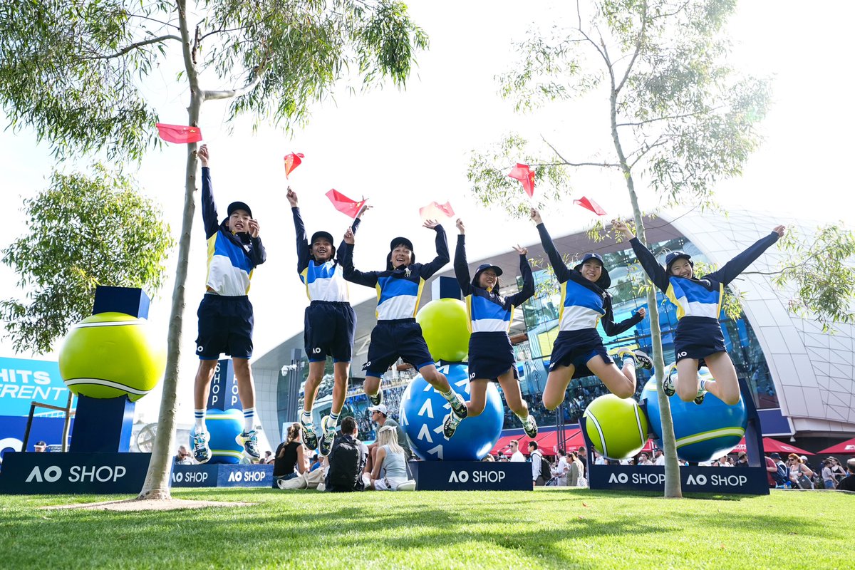 #ChinaOpen ballkids at the #AO2025 🎾✅🥳