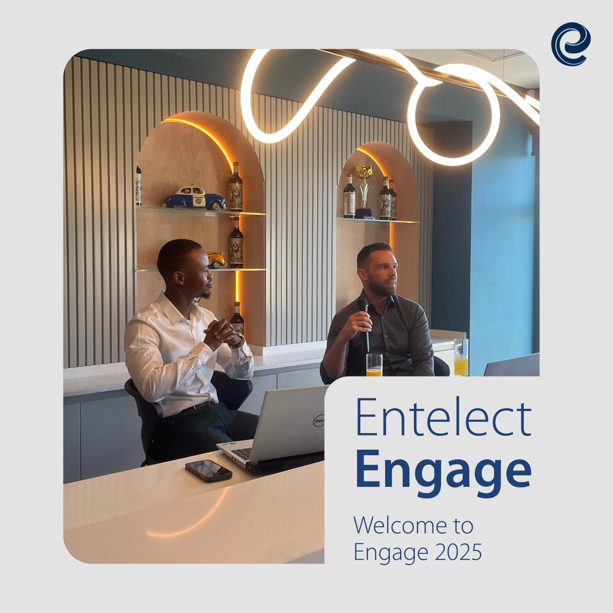 Entelect's tweet photo. What a fantastic kick-off to 2025! Our first #EntelectEngage event at our Joburg HQ was a celebration of energy, inspiration, and class. Thanks to our dynamic duo, Tomislav Ravić and Clive Makume, for sharing their invaluable tips for goal-setting as we embark on this new year.
Cheers to more engaging moments and success stories in 2025. 🥳