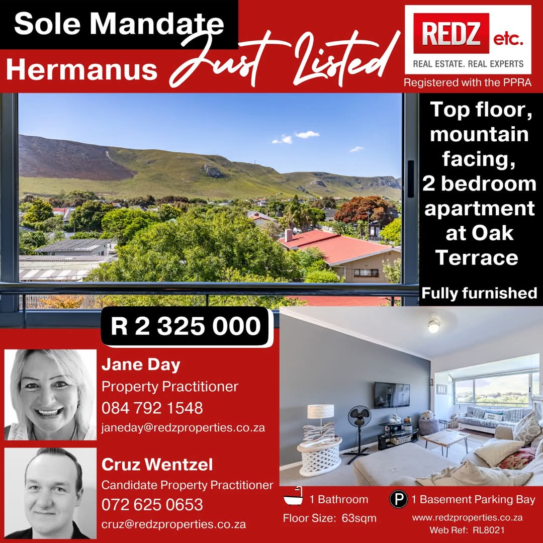 REDZetc's tweet photo. #solemandate #REDZetc #justlisted #apartment #fullyfurnished #forsale #coastal #hermanus #seasunsand #home #makeityours #realestate #property #realestaterealexperts https://t.co/bYHsAPKnJY