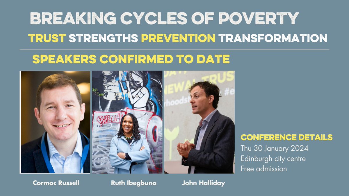 Community Renewal Lifting Neighbourhoods Together (@commrenewal) on Twitter photo ⚠️ We've had 10 places released for our Breaking Cycles of Poverty Conference next Thu 30th Dynamic Earth, Featuring speakers Ruth Ibegbuna <a href="/MsIbegbuna/">Ruth Ibegbuna</a> & Cormac Russell <a href="/CormacRussell/">Cormac Russell</a>, plus breakouts exploring how we can #endpoverty
#poverty #conference
eventbrite.com/e/conference-b… ⚠️ We've had 10 places released for our Breaking Cycles of Poverty Conference next Thu 30th Dynamic Earth, Featuring speakers Ruth Ibegbuna <a href="/MsIbegbuna/">Ruth Ibegbuna</a> & Cormac Russell <a href="/CormacRussell/">Cormac Russell</a>, plus breakouts exploring how we can #endpoverty
#poverty #conference
eventbrite.com/e/conference-b…