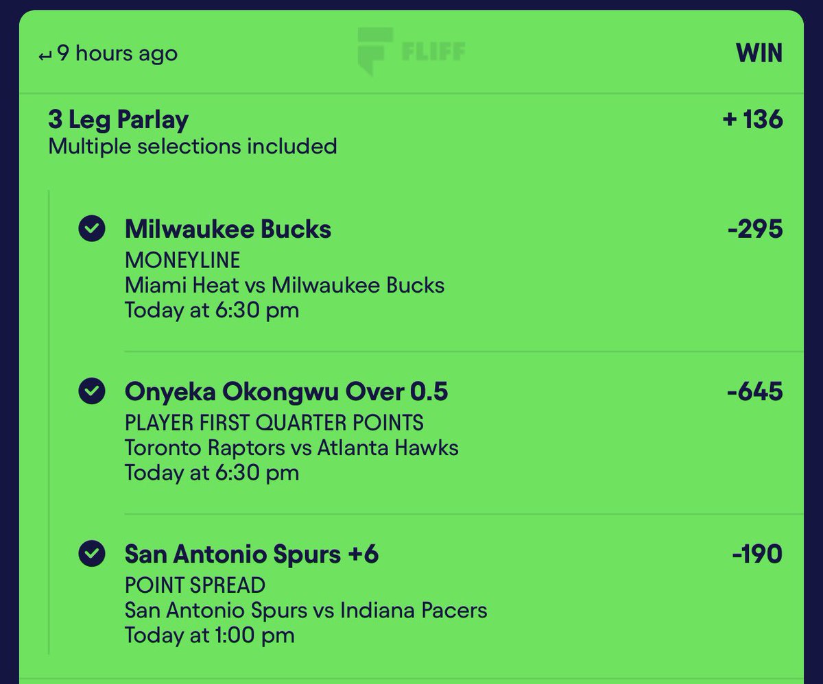 SHOEBOXLOCKS's tweet image. STRAIGHT GREEENS CASSH THAT SHII✅

If you tail me you make money simple !📦

#everybodyeats
Download any dfs app use code SHOEBOXJP For 100% deposit match!